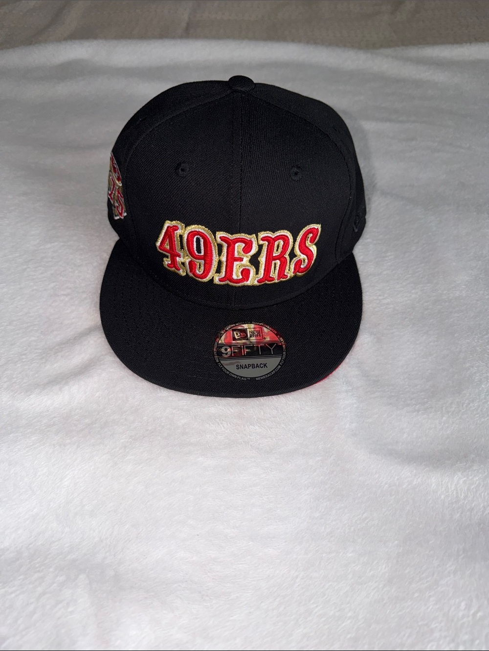 New Era San Francisco 49ERS Black Red Gold Snapback Hat